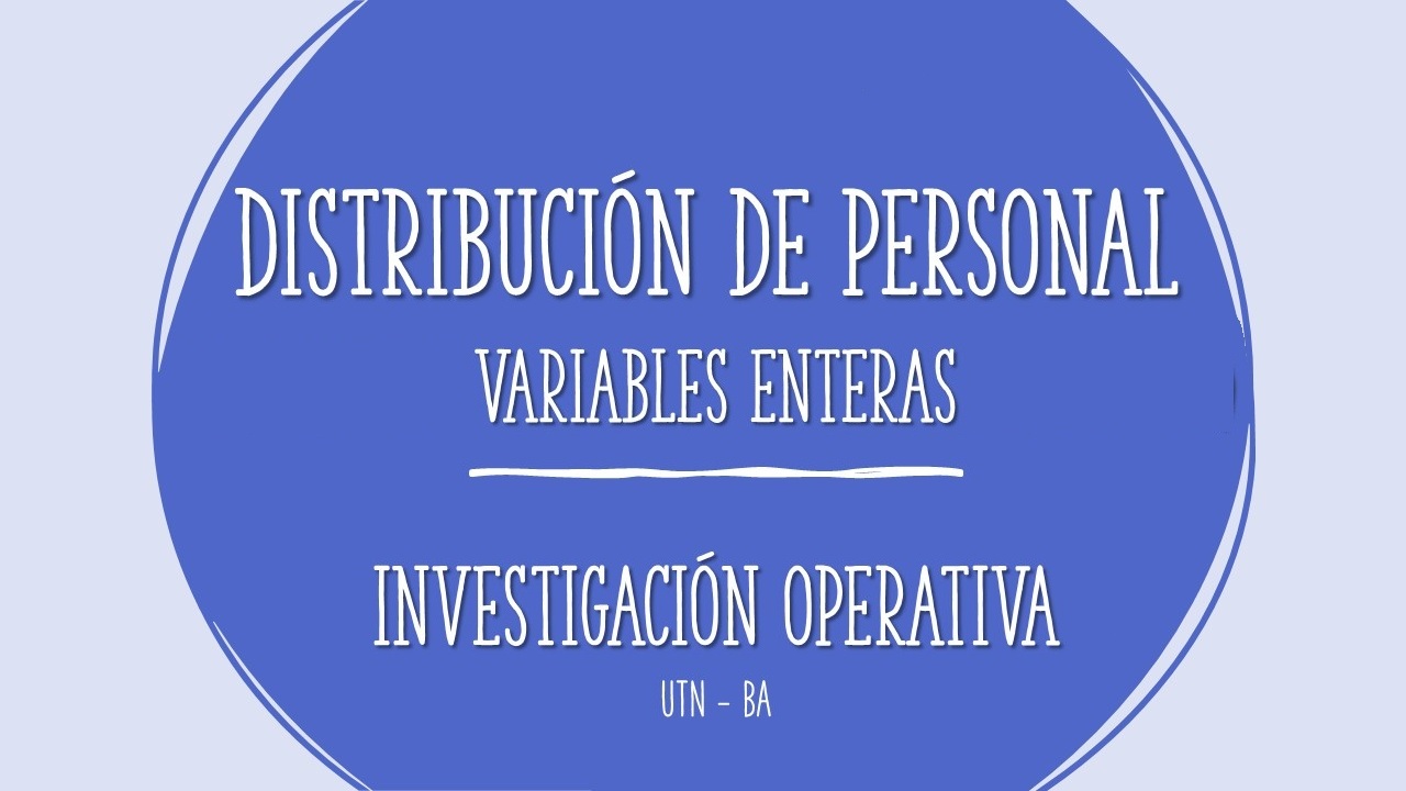 IO-práctica distribución personal